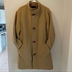 Ralph by Ralph Lauren Mens Large Wool Coat Tan